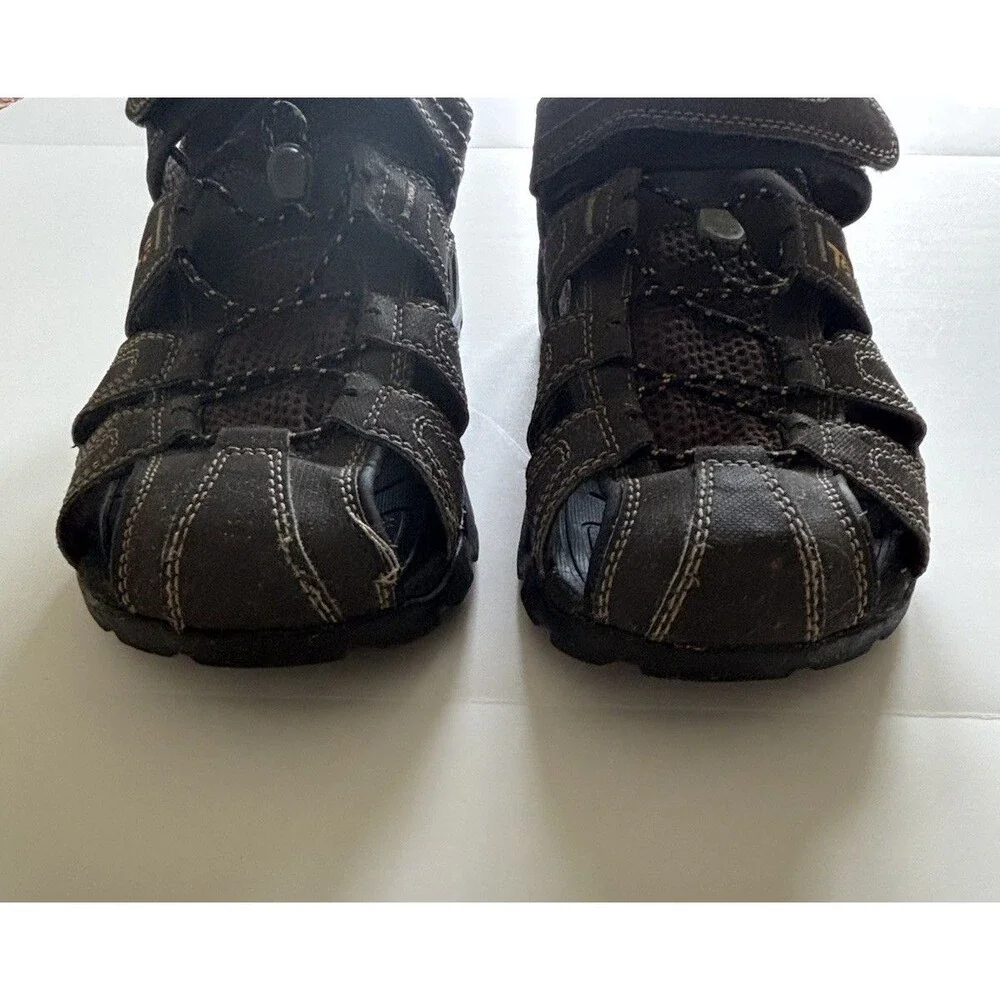 New Teva Men’s Forebay Outdoor Hiking Sandals Closed Toe  Coffee Brown Size 11